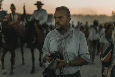 Luis de Vega, cámara en ristre, en El Rocío