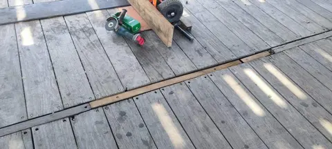 Zona reparada por el Ayuntamiento de Huelva