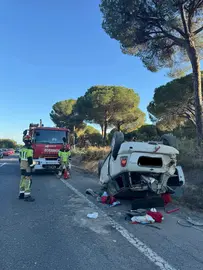 Grave accidente en la A-483