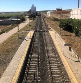Andenes estación Escacena