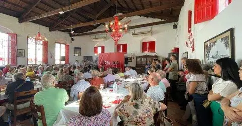 Un momento del acto de la ministra Montero en Valverde