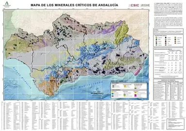 Mapa minero andaluz