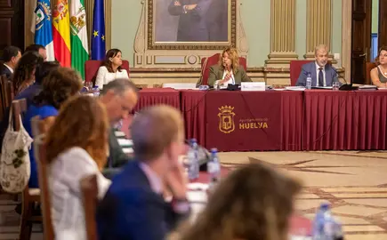 Pilar Miranda, alcaldesa, preside el Pleno