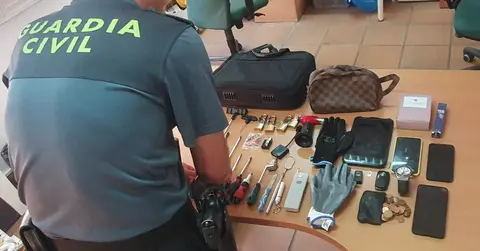 Parte del botín recuperado