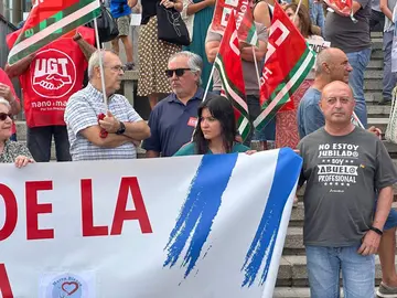 Ana Delgado, en una concentración