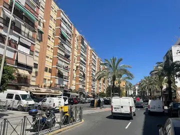 Zona que será peatonal, en la antigua Fábrica de Harina (inexistente actualmente)