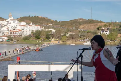 Panorámica de la frontera entre Portugal y España por Sanlúcar de Guadiana y Alcoutim