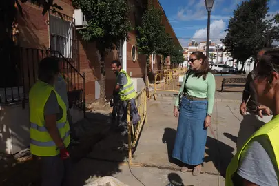 La alcaldesa, MIlagros Romero, visita las obras