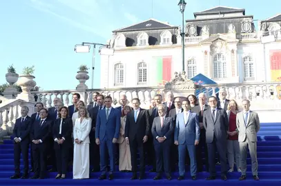 Foto de familia en Faro de la 'Cumbre' hispano-lusa