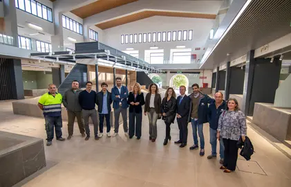 Visita a las obras finales del nuevo Mercado de San Sebastián