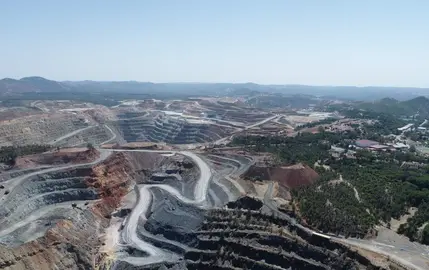Panorámica del yacimiento de Riotinto