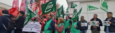 Protesta de los sindicatos sanitarios