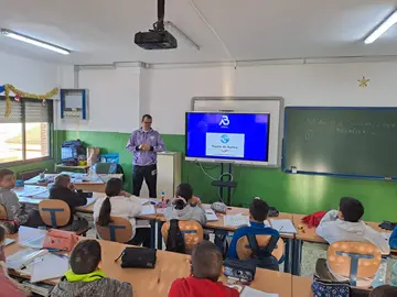 Antonio Bendala durante su conferencia.