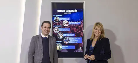 Miranda y Molina, en la presentación de los conciertos San Sebastián