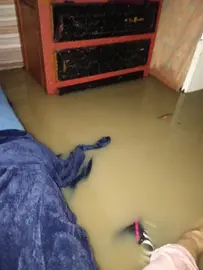Chabola inundada