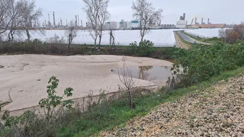 Trampa sedimentos llena