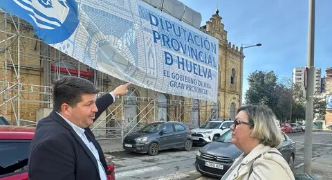 Marcos Toti y Mónica Rossi en la antigua estación