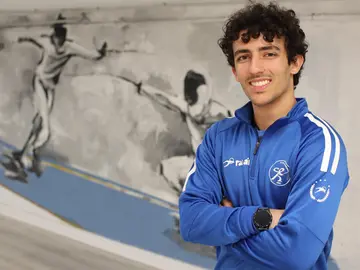 El espadista onubense Alberto Fernández.