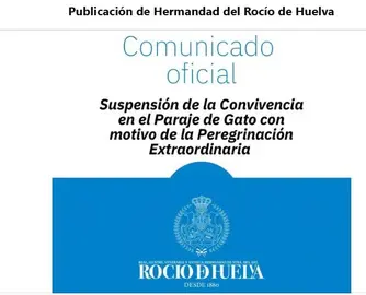 Anuncio de suspensión