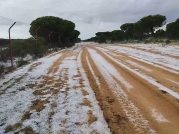 Granizada en El Acebuche (Foto: López Carmona -RRSS)
