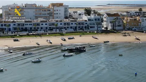 Intervención en el puerto de Isla Cristina