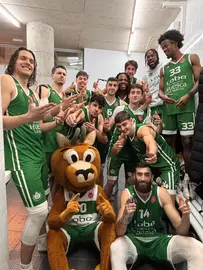 El CB Peñas Huesca tras apalizar al CDH.