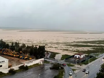 Impresionante vista del Odiel junto al Paseo Marítimo