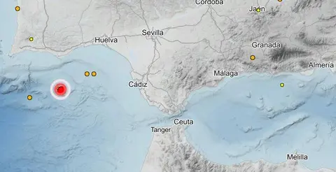 Localización de los sismos