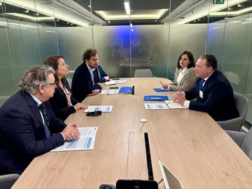 David Toscano en una de las reuniones planteadas en Bruselas