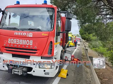 Bomberos del Consorcio en un accidente