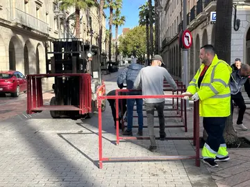 Montaje de los Palcos