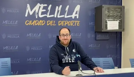 Víctor Pontanilla en su última aparición pública en Melilla.