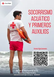 Cartel Curso Socorrismo Acuático CRHuelva 2025