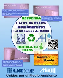 Cartel Aceite usado