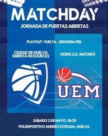 El cartel del partido.