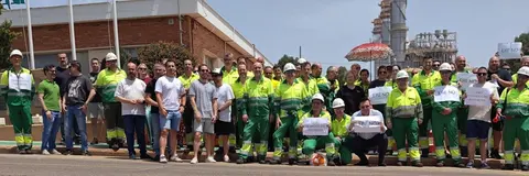 Trabajadores de Fertiberia.