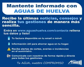 Campaña de Aguas de Huelva para facilitar las gestiones de los usuarios