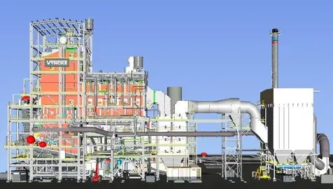 Esquema de la futura planta de Metanol.