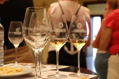 Copas de vino del Condado de Huelva.