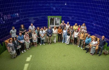 Entrega de diplomas del curso de empleo en Los Rosales.