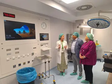 Visita obras Hospital de Riotinto.