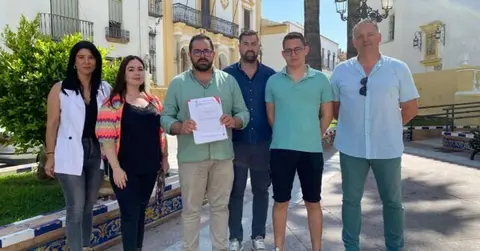 Concejales del PSOE en el Ayuntamiento de La Palma.