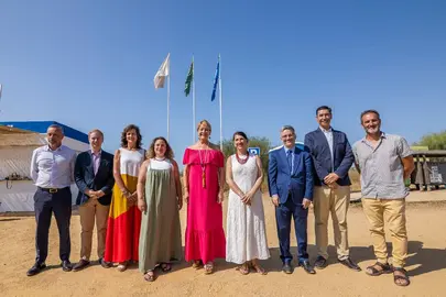 Bandera Playa paraje Marisma del Odiel.