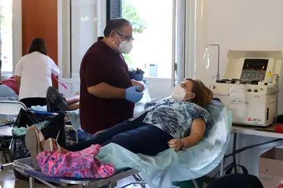 Donación de sangre.