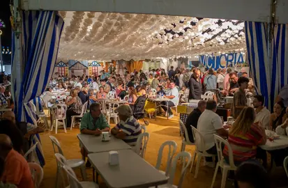 Una caseta en las Colombinas.