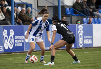 María Carvajal, en el Sporting de Huelva.