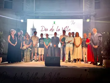 Galardonados en el Día de Villanueva de los Castillejos.