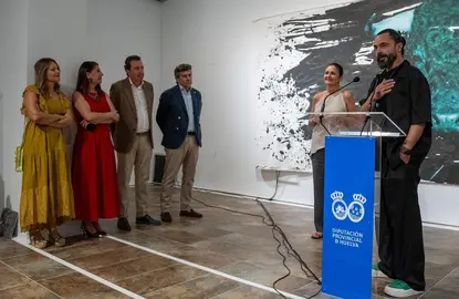 Emilio Fornieles durante la presentación en la Sala de la Provincia.