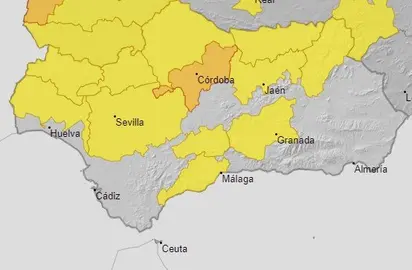 Avisos amarillos para hoy.
