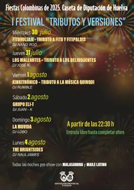 Programación de la caseta de la Diputación Provincial.